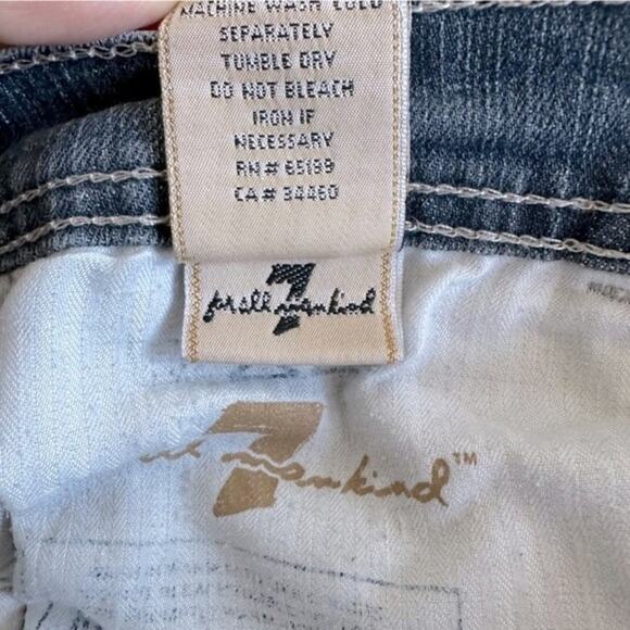 7 For All Mankind Low Rise Bootcut Jeans Size 28 - Picture 9 of 10